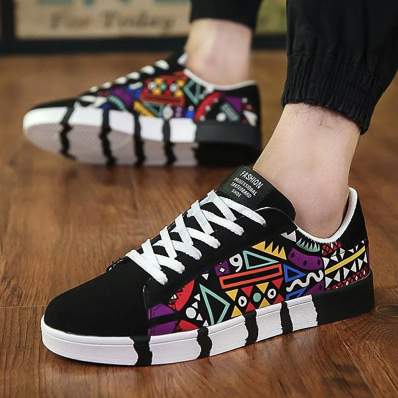 Men's Lightweight Vulcanized Pattern Shoes