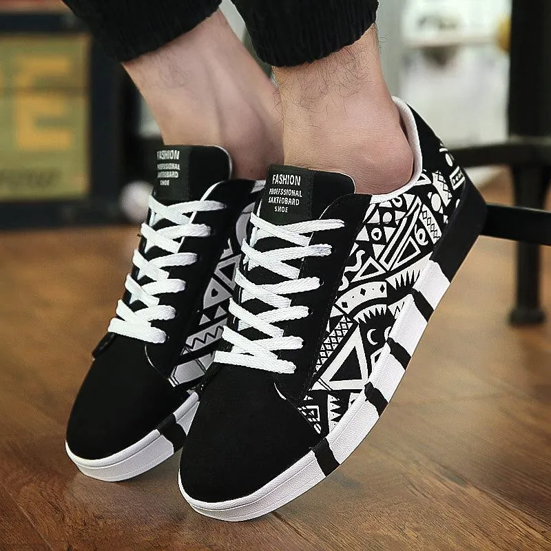 Men's Lightweight Vulcanized Pattern Shoes