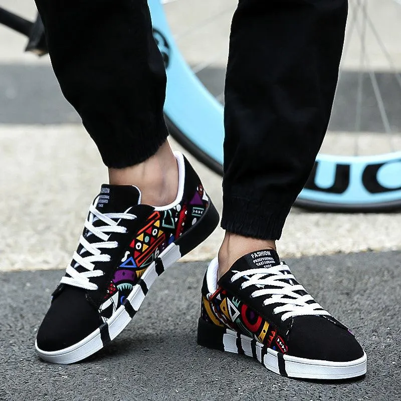 Men's Lightweight Vulcanized Pattern Shoes