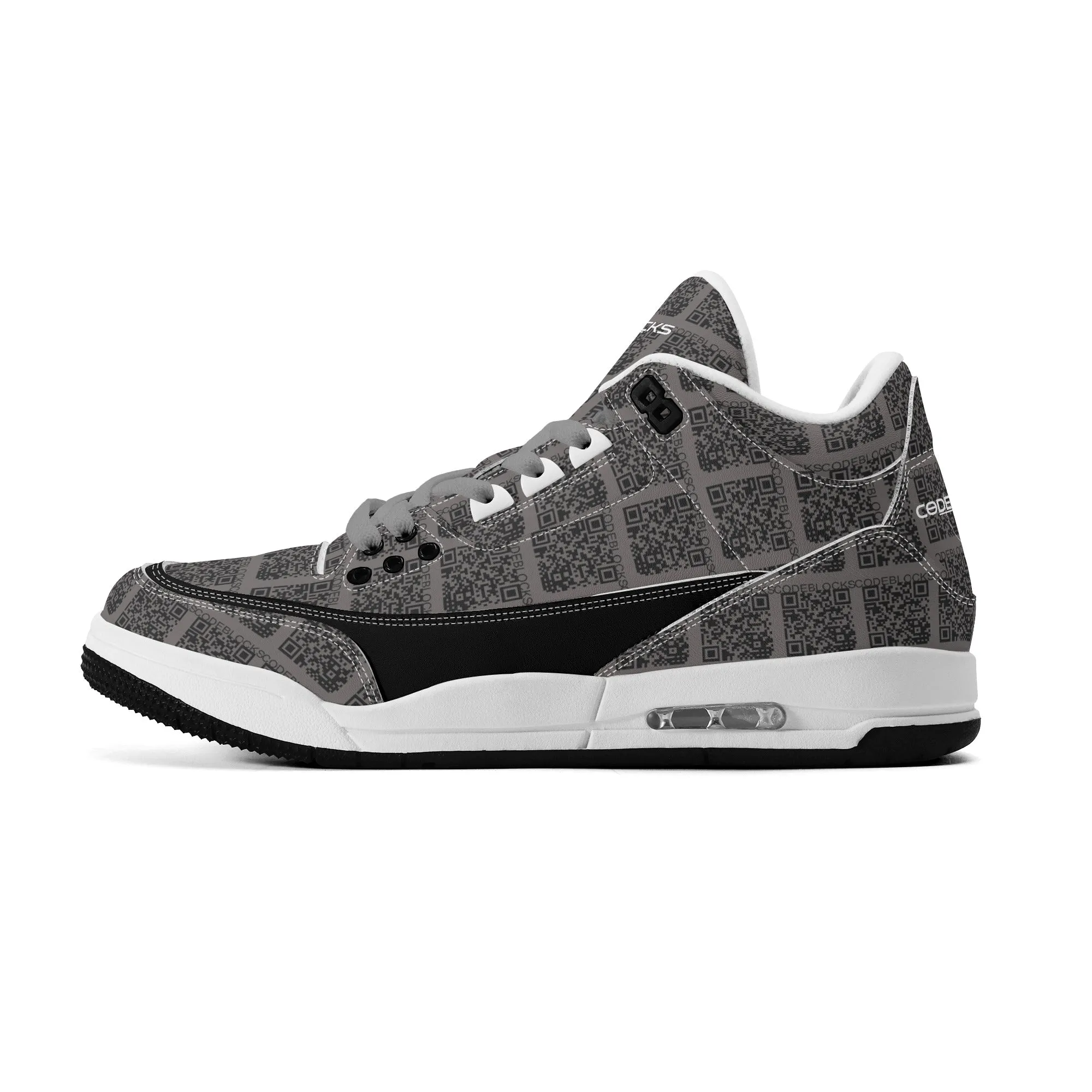 Mens Retro High Top Leather Basketball Sneakers-A5