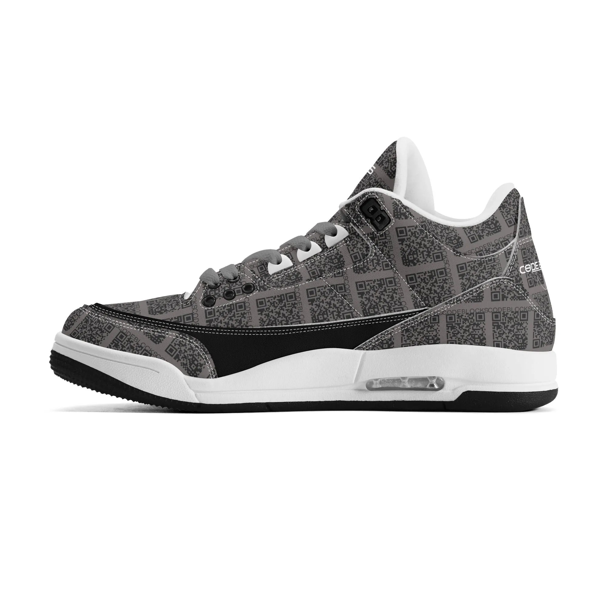 Mens Retro High Top Leather Basketball Sneakers-A5