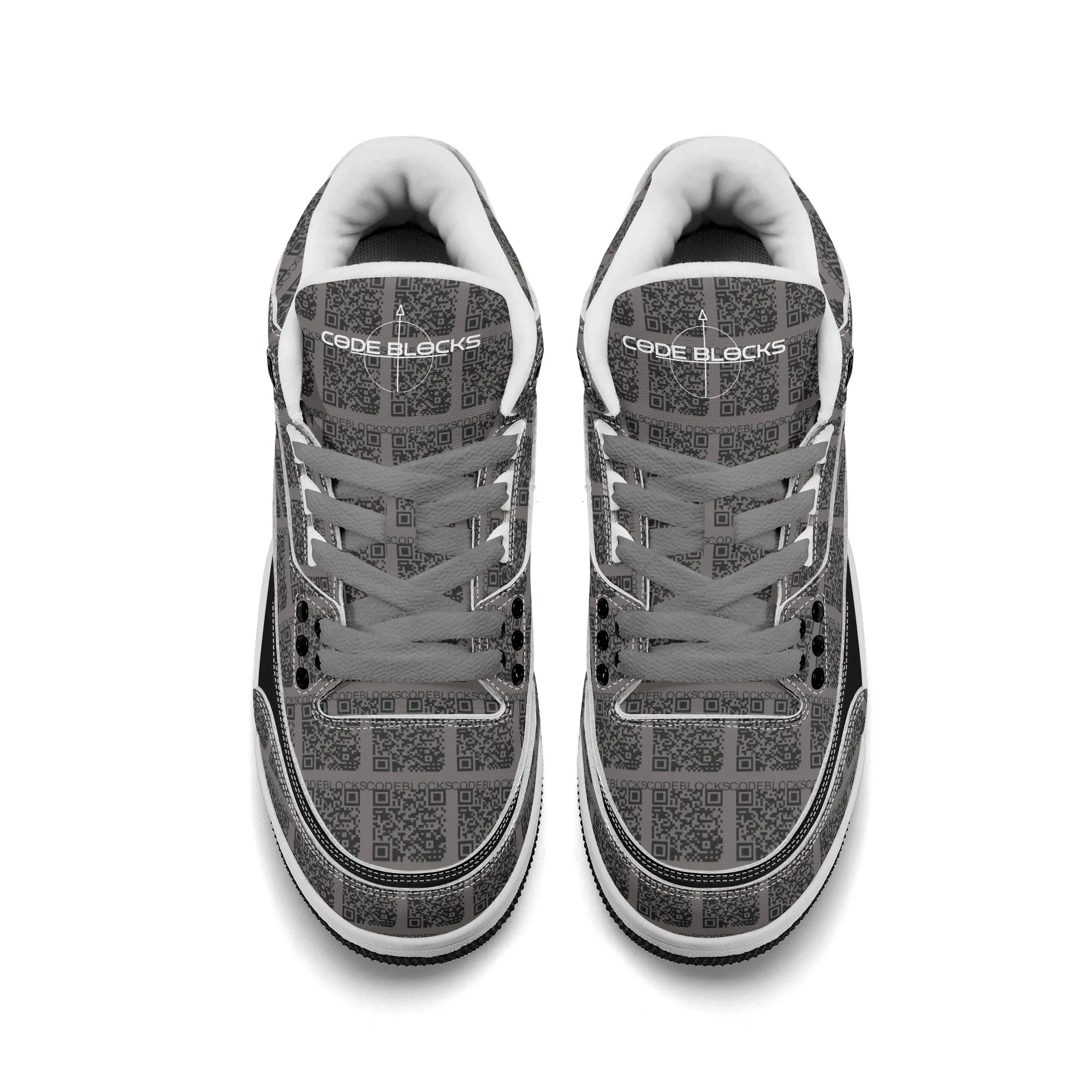 Mens Retro High Top Leather Basketball Sneakers-A5