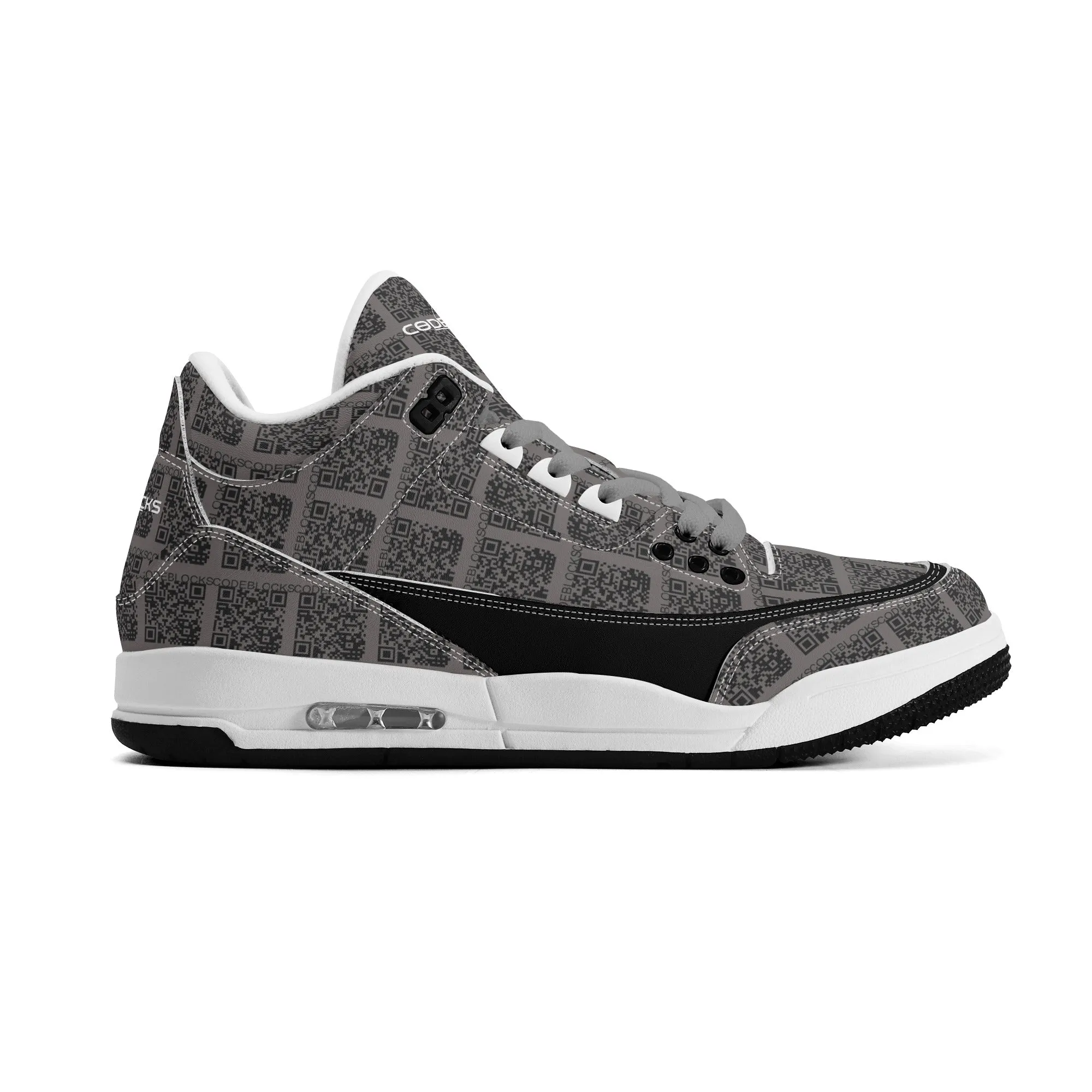 Mens Retro High Top Leather Basketball Sneakers-A5