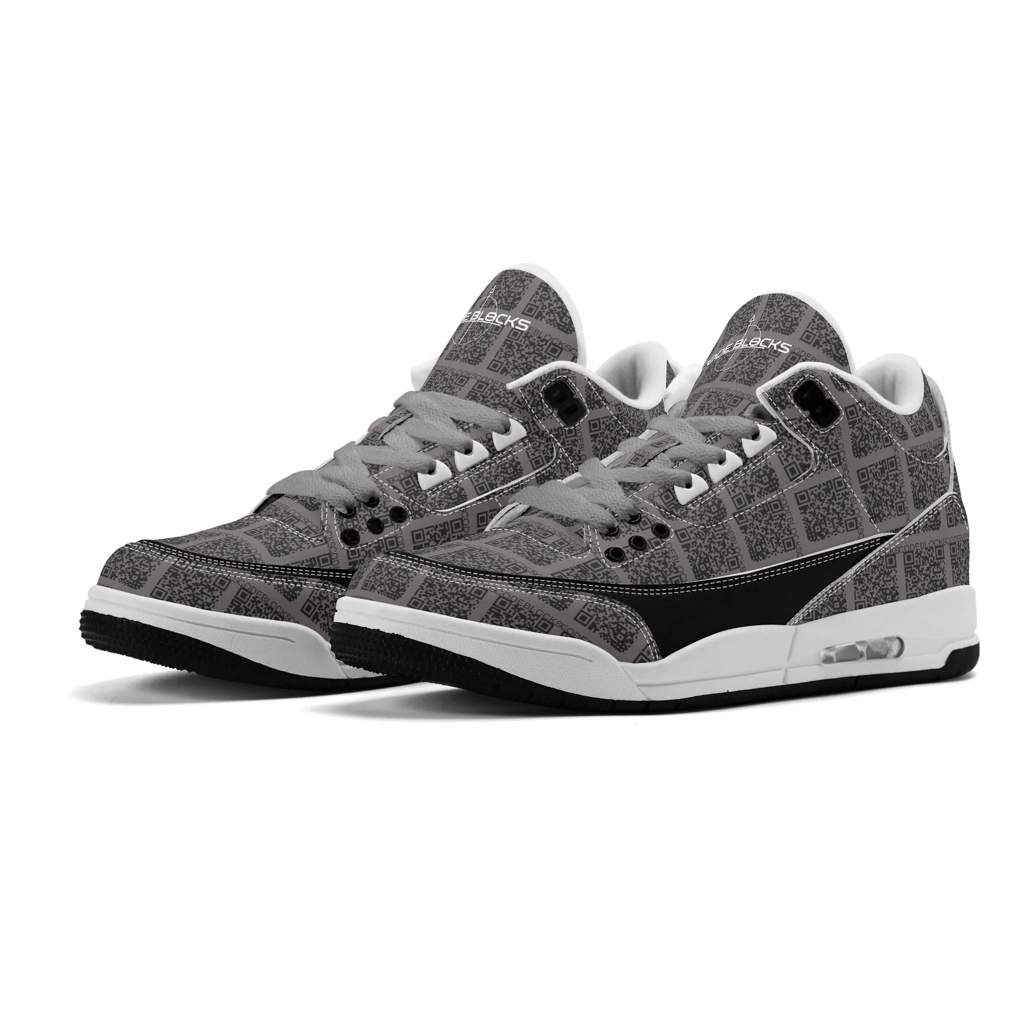 Mens Retro High Top Leather Basketball Sneakers-A5