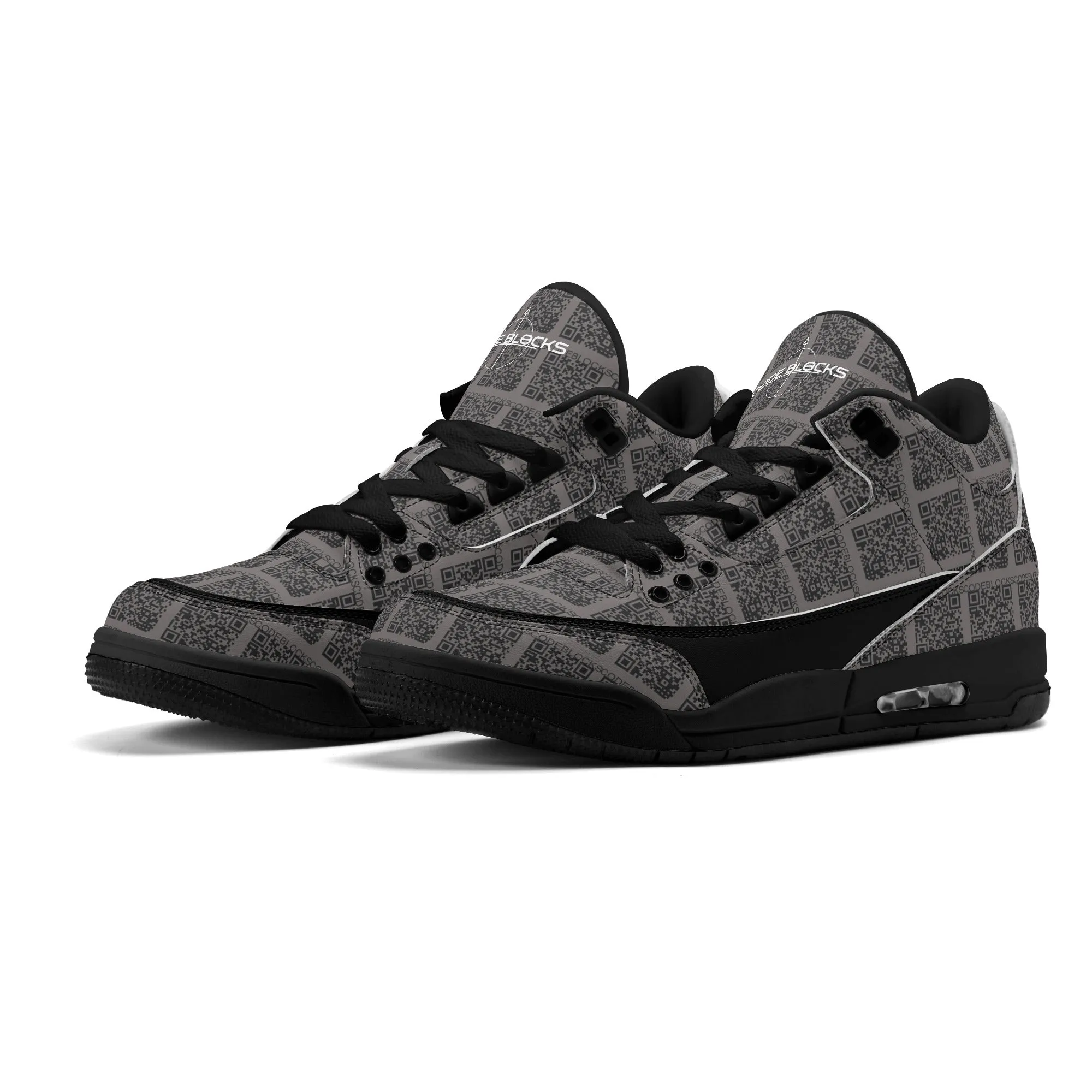 Mens Retro High Top Leather Basketball Sneakers-A5