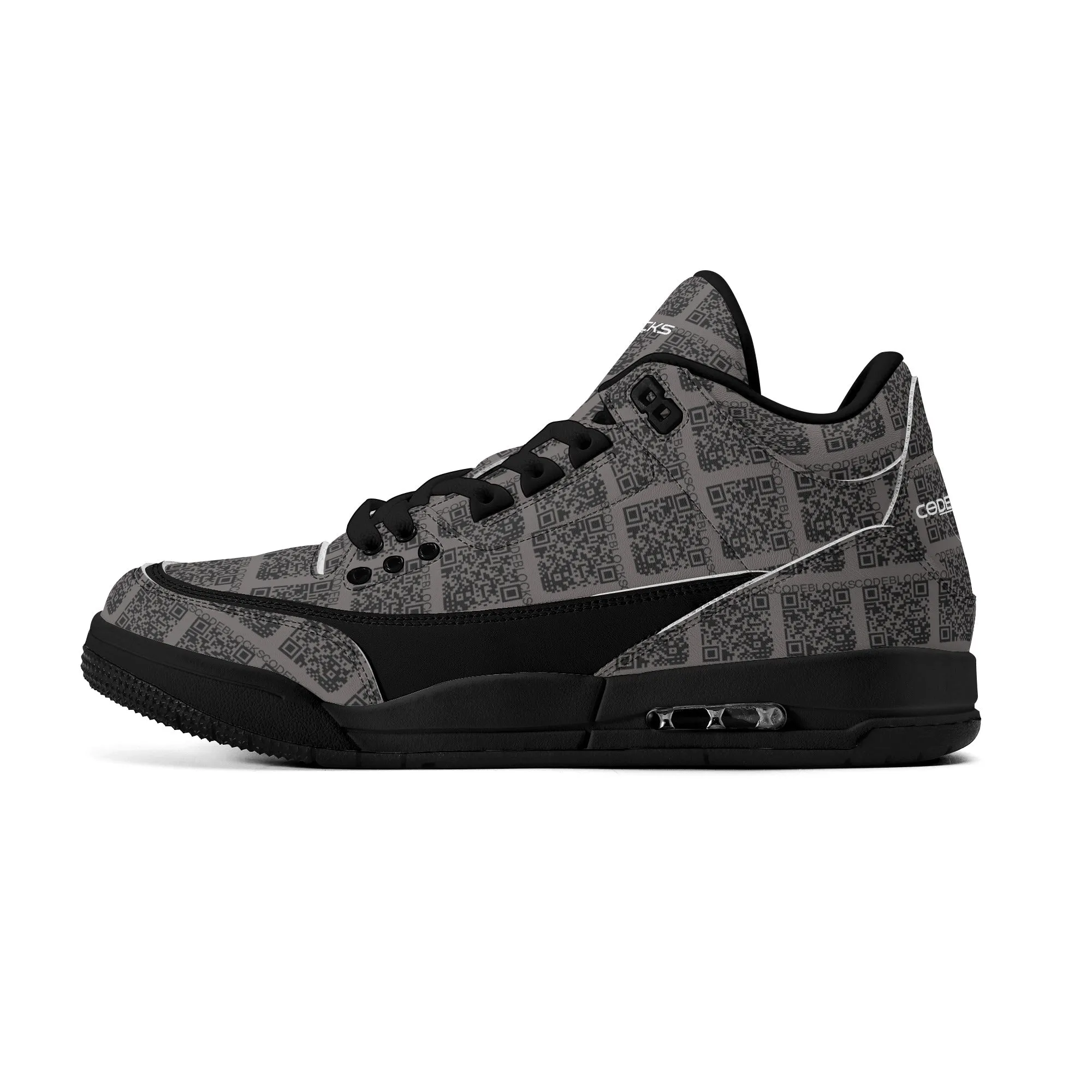Mens Retro High Top Leather Basketball Sneakers-A5