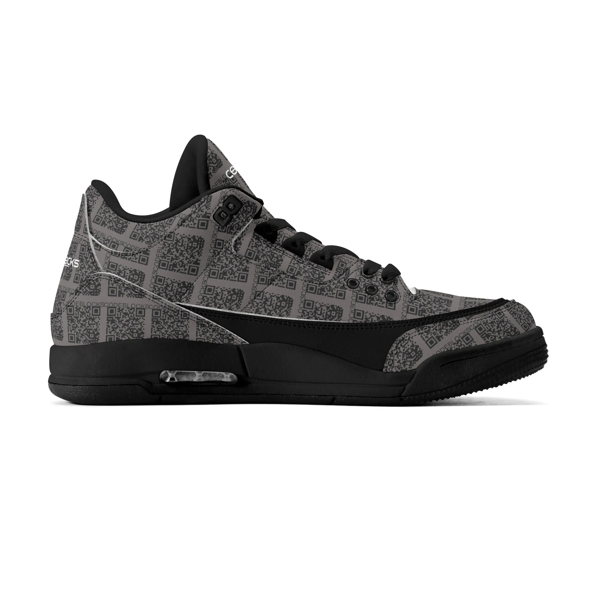 Mens Retro High Top Leather Basketball Sneakers-A5