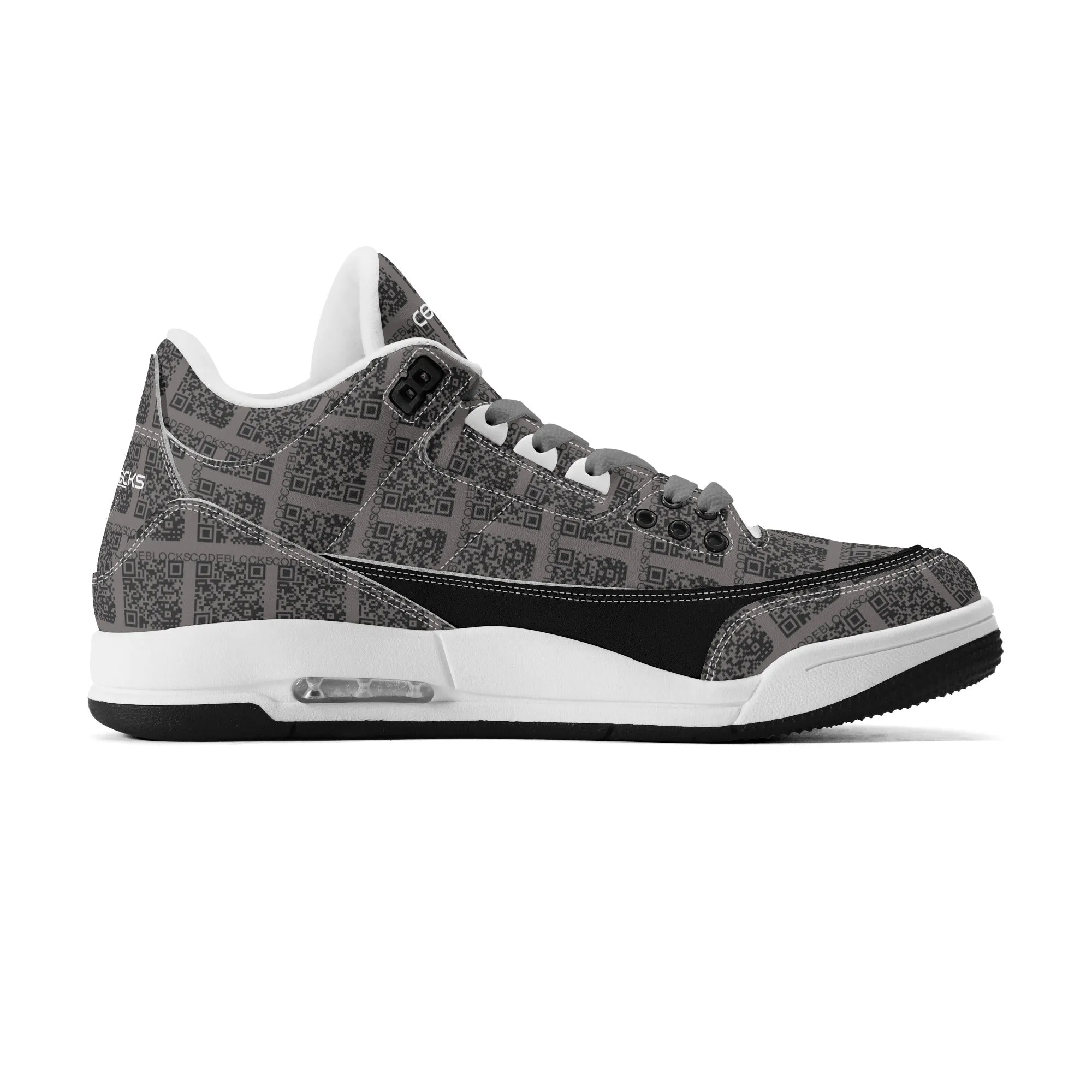 Mens Retro High Top Leather Basketball Sneakers-A5
