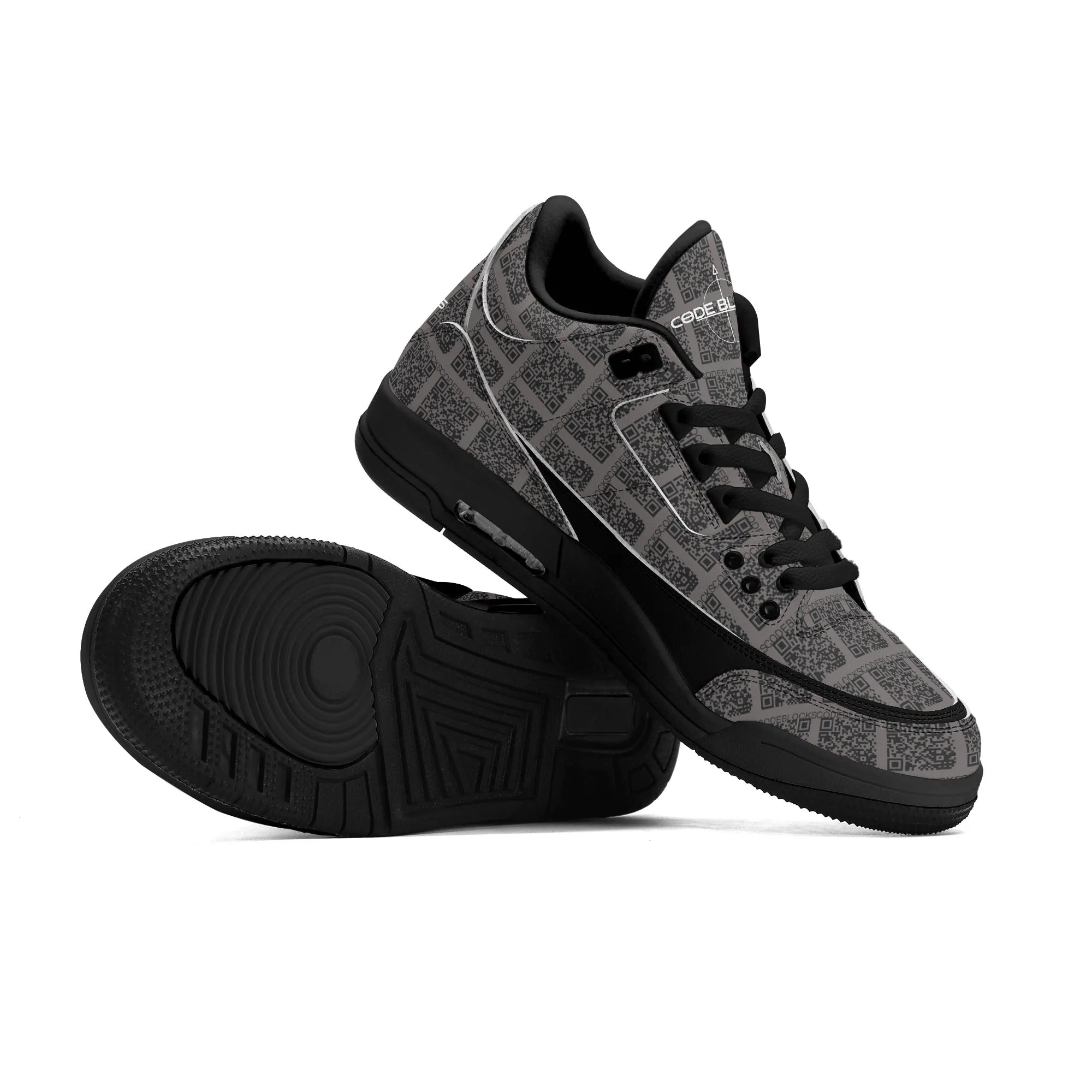 Mens Retro High Top Leather Basketball Sneakers-A5