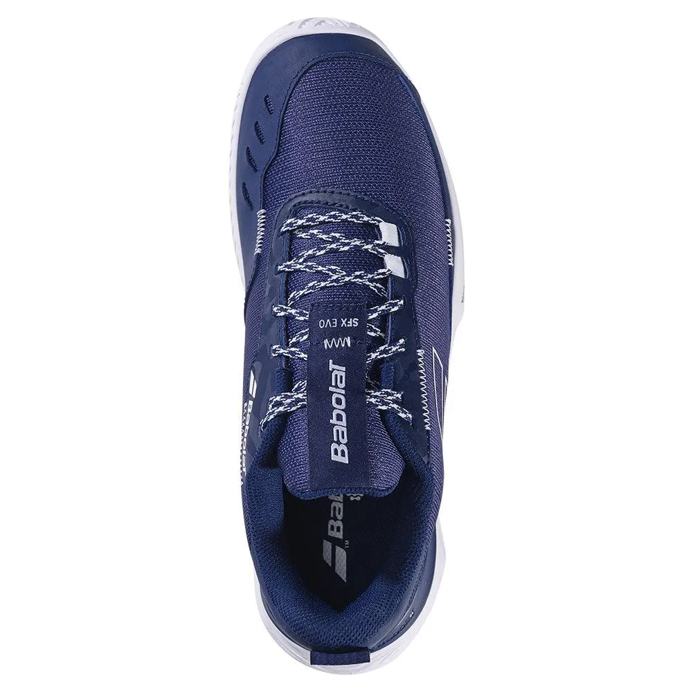 Men`s SFX Evo Tennis Shoes Dark Blue and White