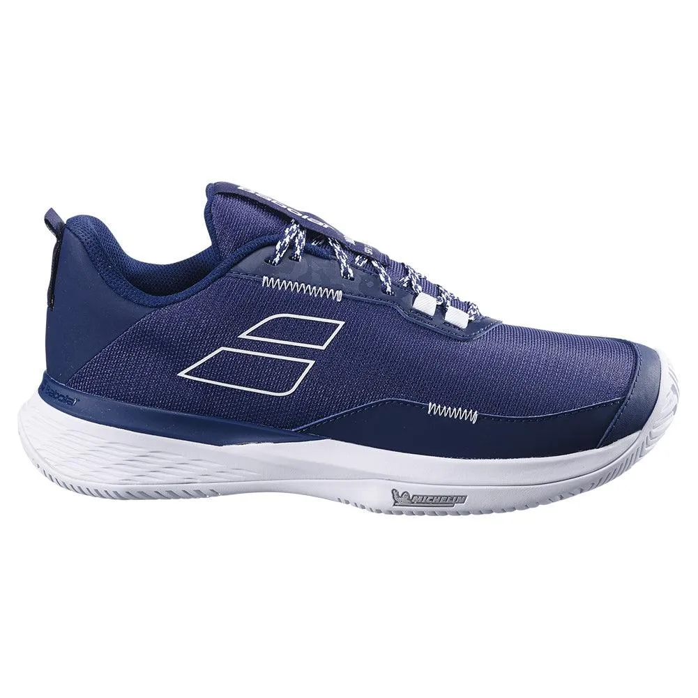 Men`s SFX Evo Tennis Shoes Dark Blue and White