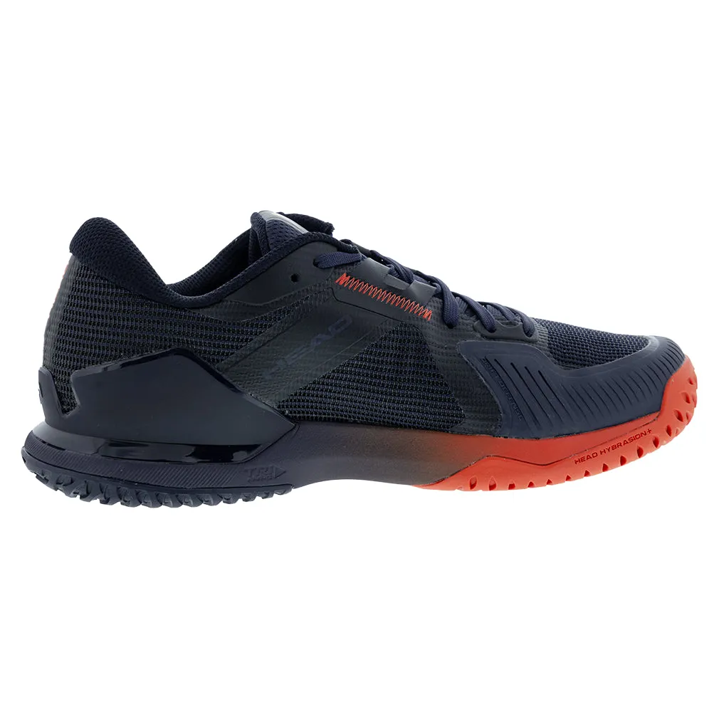 Men`s Sprint Pro 4.0 Wide Tennis Shoes Dark Blue and Red