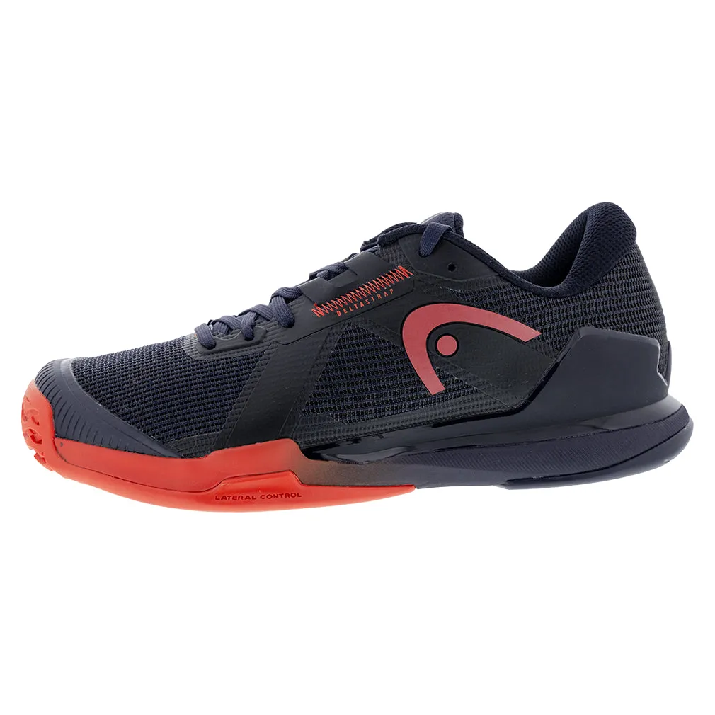 Men`s Sprint Pro 4.0 Wide Tennis Shoes Dark Blue and Red