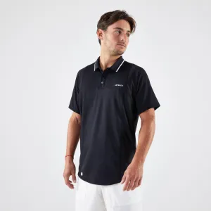 Men's Tennis Short-Sleeved Polo Shirt Dry - Navy/Sky Blue