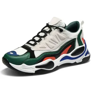 Men's Trendy Color Block Dad Sneaker Shoes