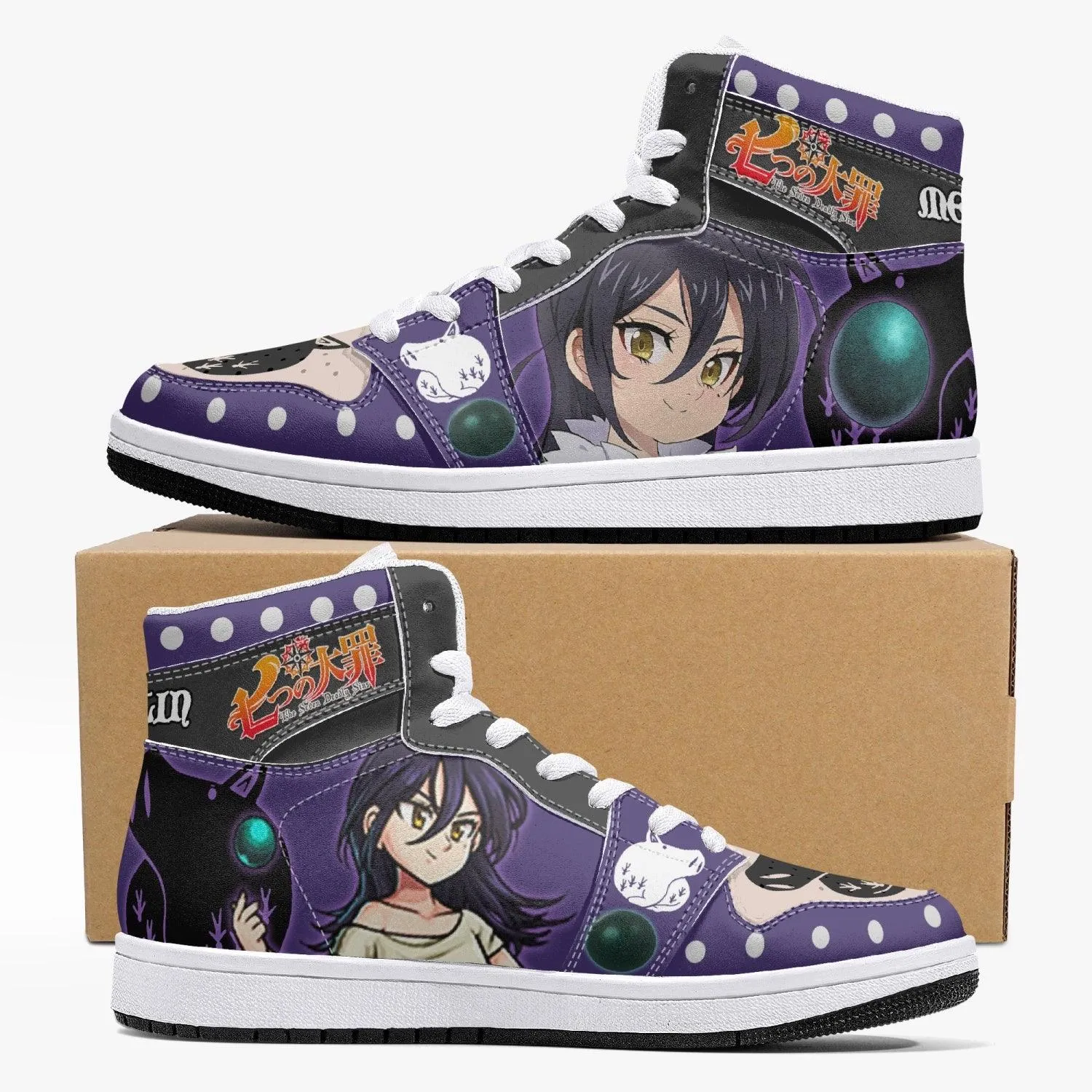 Merlin True Form Seven Deadly Sins Mid 1 Basketball Shoes