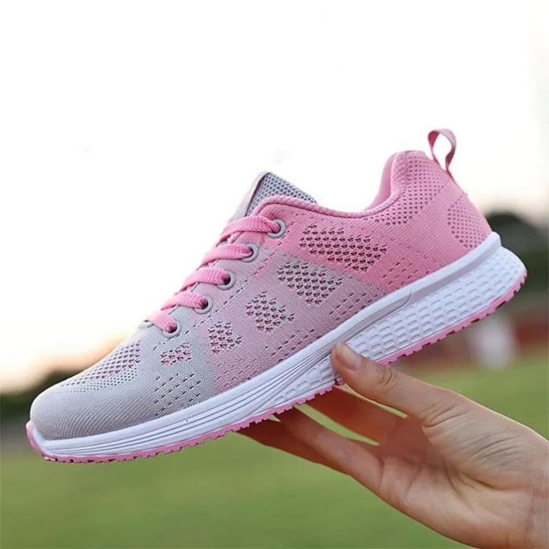 Mesh Light Sneakers Women Shoes knitting Spring Summer Breathable Running Shoes for Women
