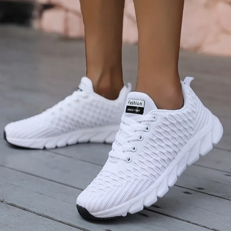 Mesh Women Sneakers Breathable Women Flat Shoes
