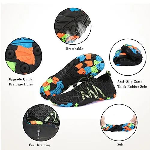 Mishansha - Lightweight Breathable Beach Shoes (Black)