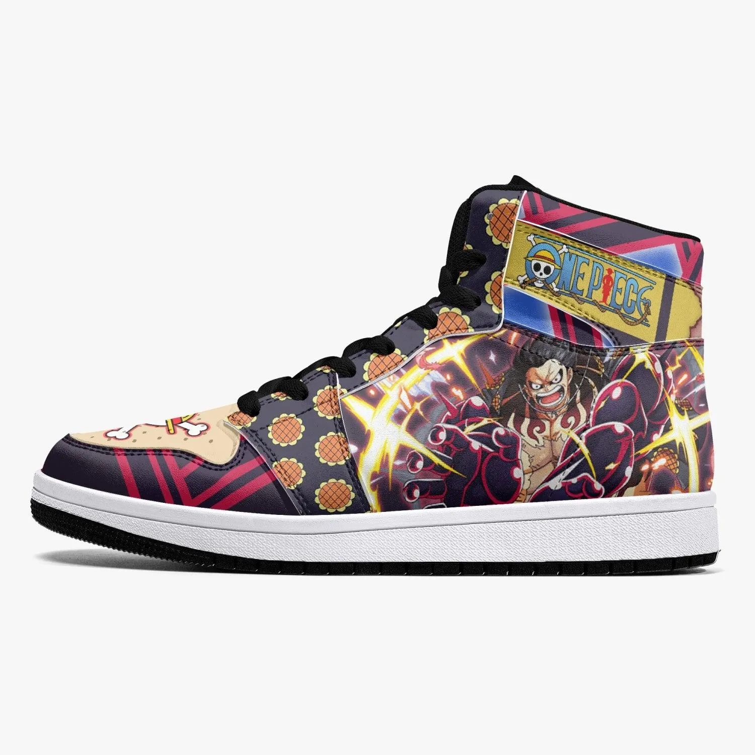 Monkey D. Luffy Gear 4th Bound Man One Piece Mid 1 Basketball Shoes