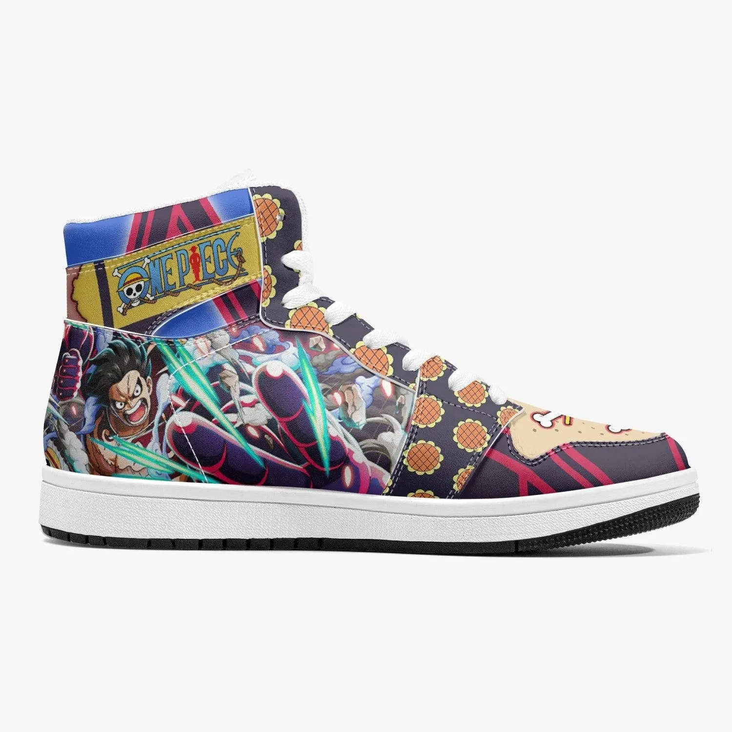 Monkey D. Luffy Gear 4th Bound Man One Piece Mid 1 Basketball Shoes