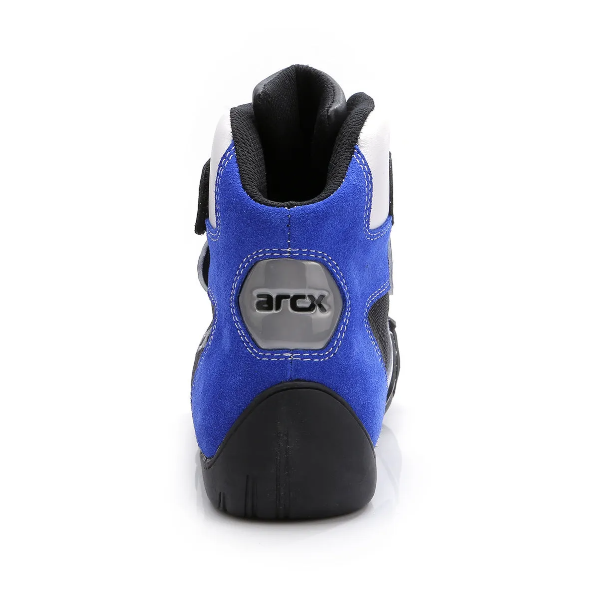 Motorcycle Boots Shoes Blue Leather Casual Breathable