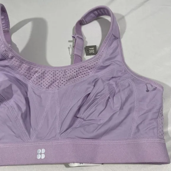 NEW $68 Sweaty Betty [ 36A ] Ultra Running‎ Sports Bra in Purple