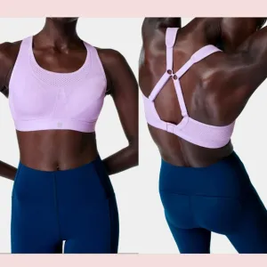 NEW $68 Sweaty Betty [ 36A ] Ultra Running‎ Sports Bra in Purple