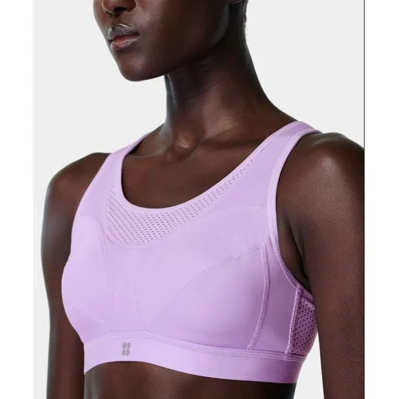 NEW $68 Sweaty Betty [ 36A ] Ultra Running‎ Sports Bra in Purple