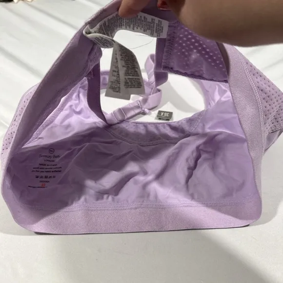 NEW $68 Sweaty Betty [ 36A ] Ultra Running‎ Sports Bra in Purple