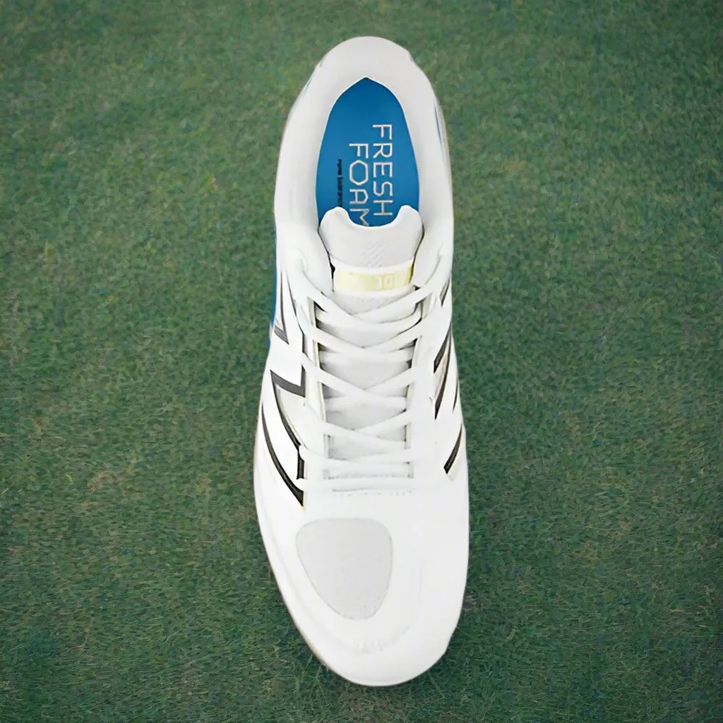 New Balance Fresh Foam 3000 v7 Molded Cleat - White w/ Black