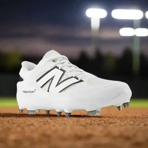 New Balance Fresh Foam 3000 v7 Molded Cleat - White w/ Black