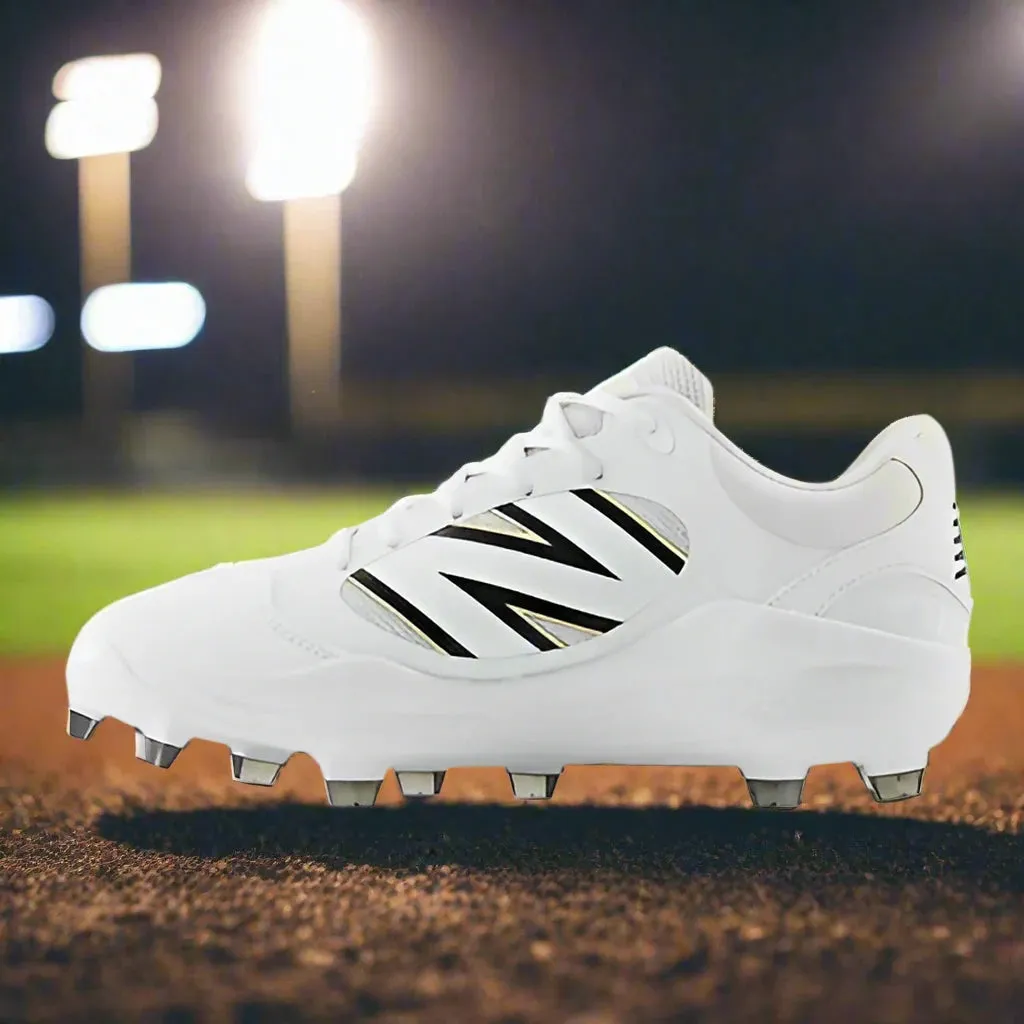New Balance Fresh Foam 3000 v7 Molded Cleat - White w/ Black