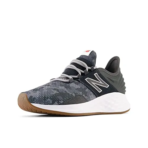 New Balance Women's Fresh Foam Roav V1 Running Shoe, Blacktop/Black, 8