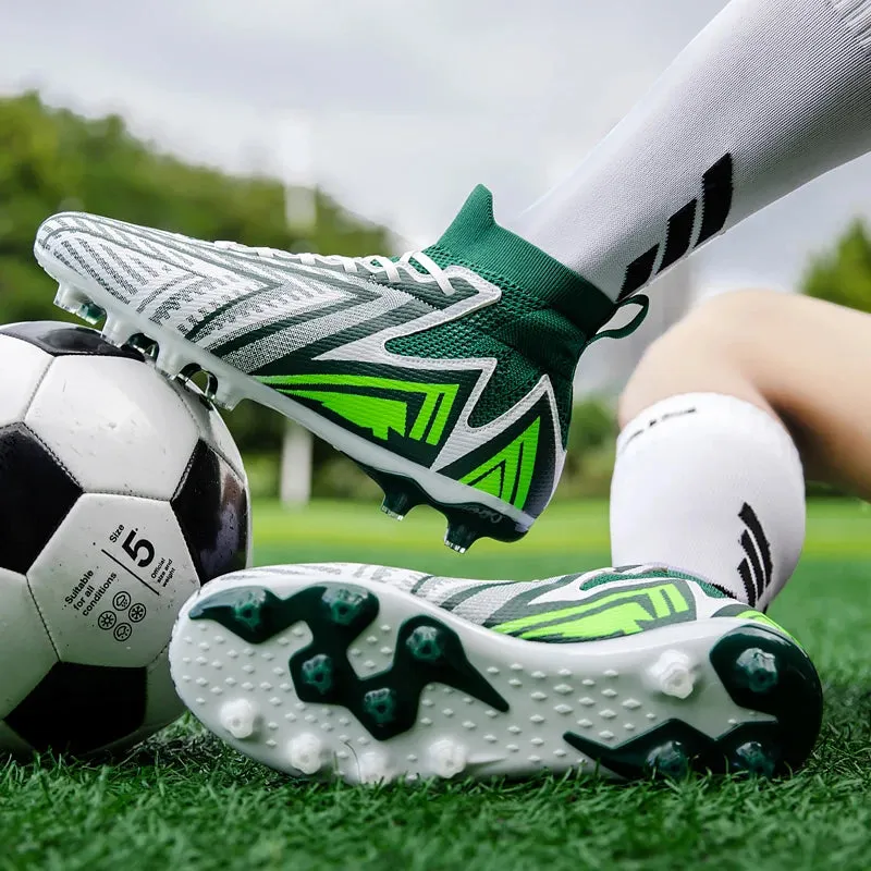 New Haka Ronaldo/messi Style Youth Soccer Cleats TF/FG Womens/Mens upto 12.5 size