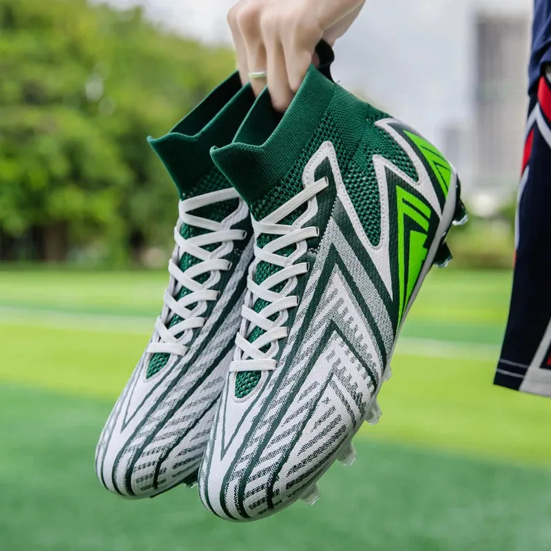 New Haka Ronaldo/messi Style Youth Soccer Cleats TF/FG Womens/Mens upto 12.5 size