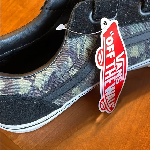 NEW Vans Ward V Black Camo Shoes
