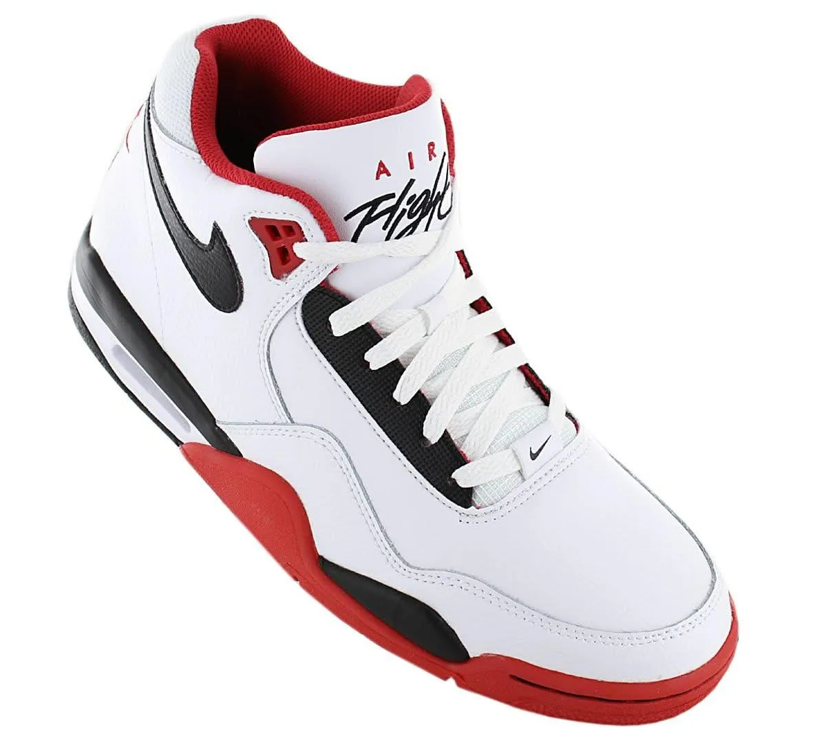 Nike Air Flight Legacy - Herren Basketball Schuhe Sneakers Leder Weiß BQ4212-100