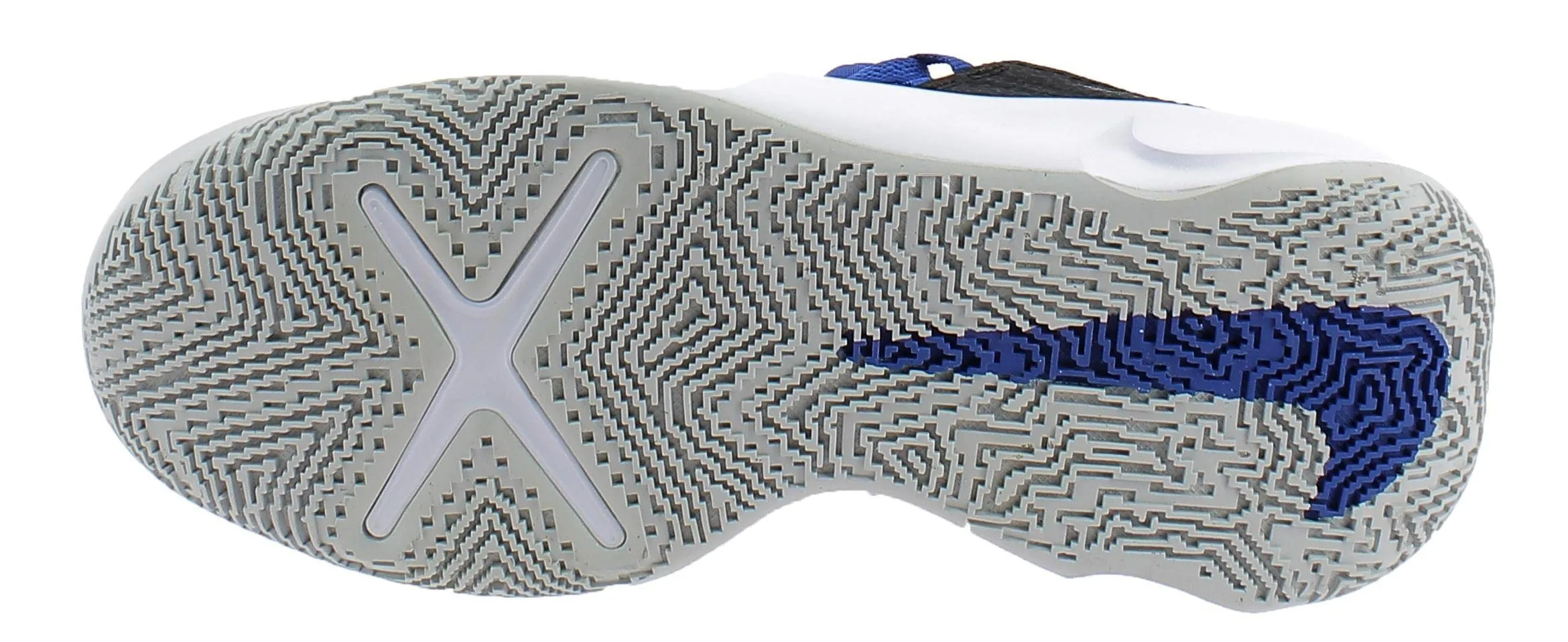 Nike boys Team Hustle D10 GS Basketball Shoe, Black/Game Royal-photon Dust, 4 Big Kid