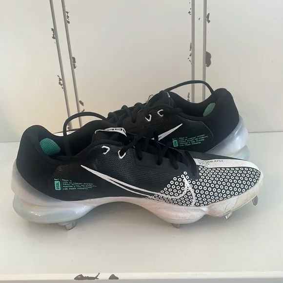 Nike Force Zoom Trout 7 Pro Baseball Cleats Black CQ7224-005 Size 12 Men’s