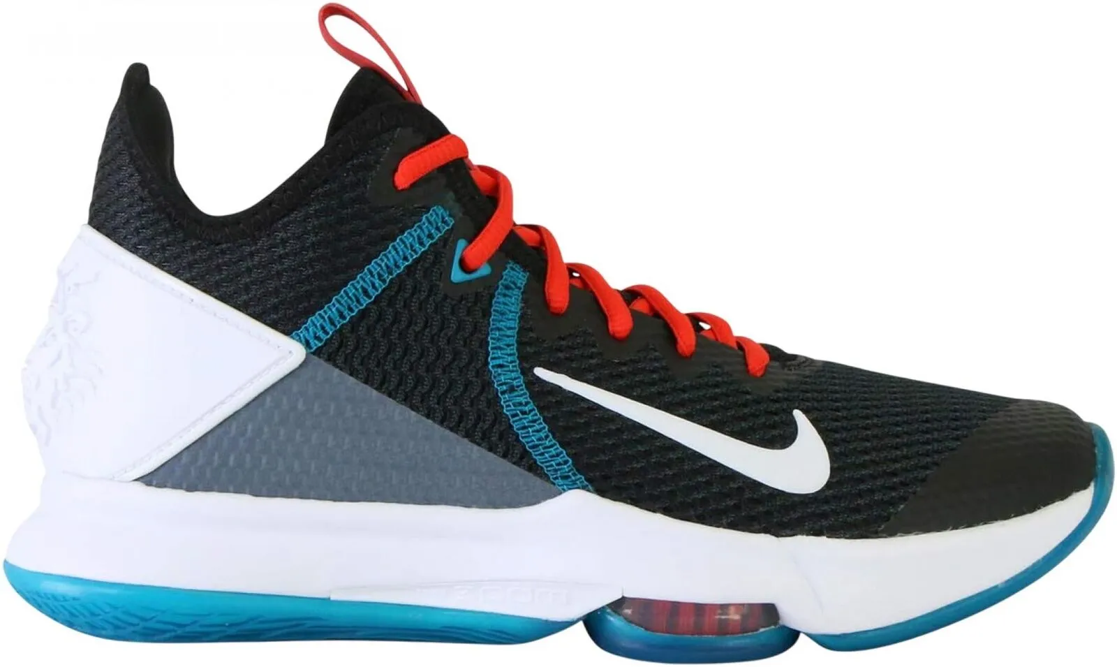 Nike Mens LeBron Witness 4 IV Low Top Basketball Sneakers Black Multi8.5