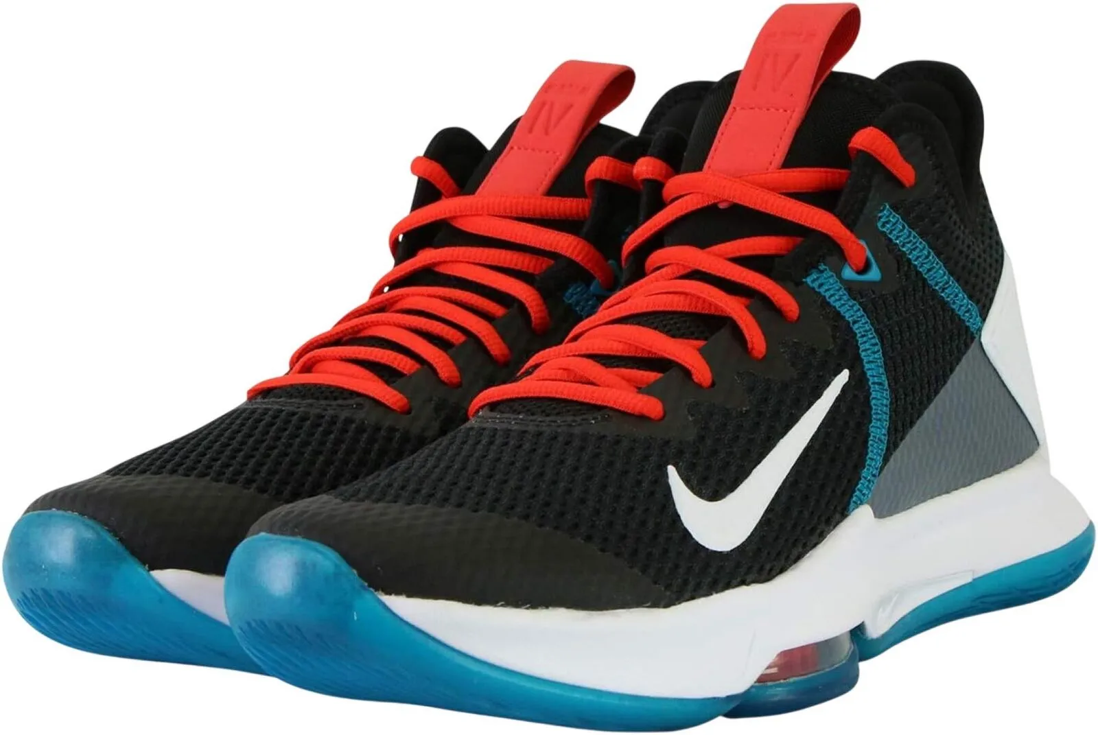 Nike Mens LeBron Witness 4 IV Low Top Basketball Sneakers Black Multi8.5