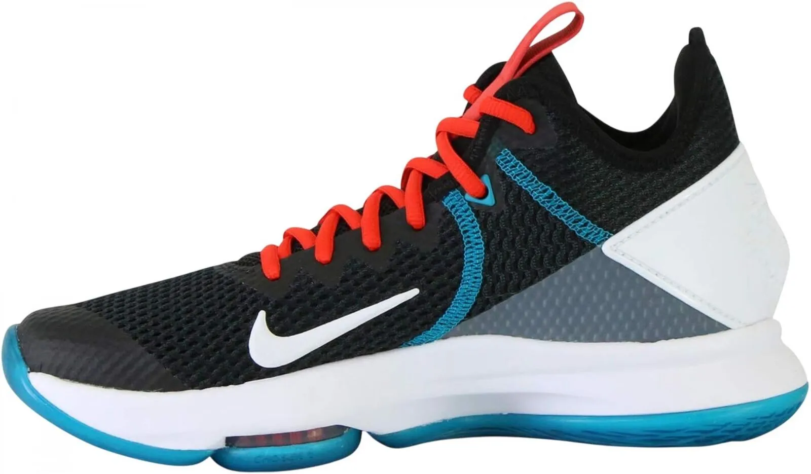 Nike Mens LeBron Witness 4 IV Low Top Basketball Sneakers Black Multi8.5