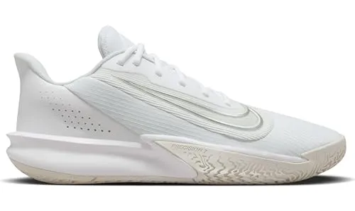 Nike Precision 7 Men's Basketball Shoes (FN4322-100, White/Photon Dust/Light Smoke Grey) Size 9