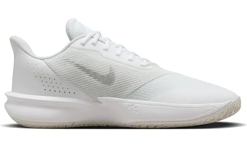 Nike Precision 7 Men's Basketball Shoes (FN4322-100, White/Photon Dust/Light Smoke Grey) Size 9