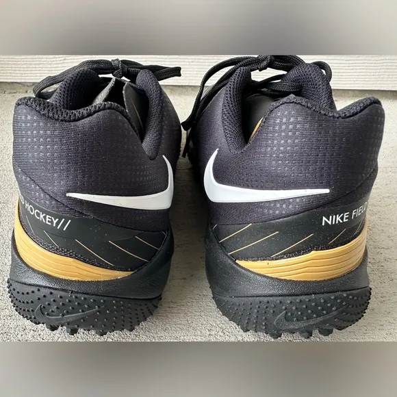 Nike Vapor Drive Turf Field Hockey Black Gold Cleats Men’s 9/Women’s 10.5 NIB