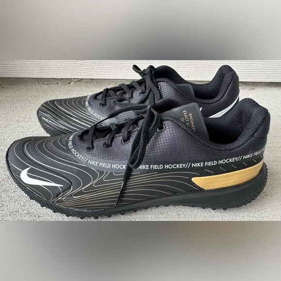 Nike Vapor Drive Turf Field Hockey Black Gold Cleats Men’s 9/Women’s 10.5 NIB