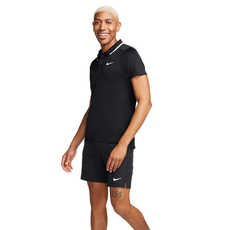 NikeCourt Dri-FIT Advantage Men's Black & White Polo