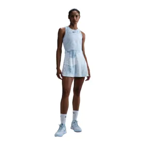NikeCourt Dri-FIT Slam Printed White, Grey, High Voltage, and Medium Ash Women's Tennis Dress