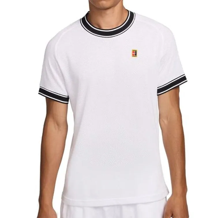 NikeCourt Heritage Men's Short-Sleeve White Tennis Top